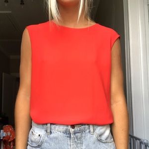 Naked Zebra Red top with cutout back